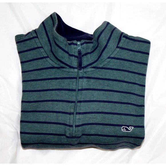 Vineyard Vines Mens Long Sleeve Zip Pullover Shirt - Picture 5 of 6